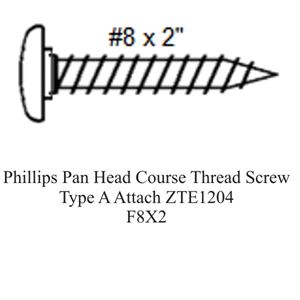 Picture of Phillips Pan Head Course Thread Screw Type A Attach ZTE1204-F8X2