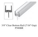 Picture of 3/8" Clear Bottom Rail (7/16" Gap)-P500BR