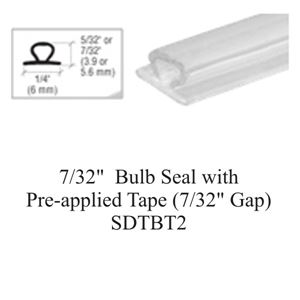 Picture of 7/32"  Bulb Seal with Pre-applied Tape (7/32" Gap)-SDTBT2