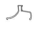Picture of Semi-Frameless Handle with Stainless Steel Plate Towel Bar Bracket-MAG2034A