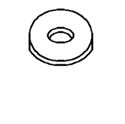Picture of Plastic Washer 1/16" X 3/4" with 1/4" Hole-ASDW34