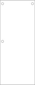 Picture of 30 X 74 W/1 (7/8") Hole and W/2 (1/2") Holes-30X74-37